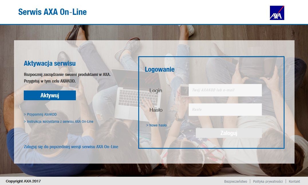 Nowy AXA On-Line