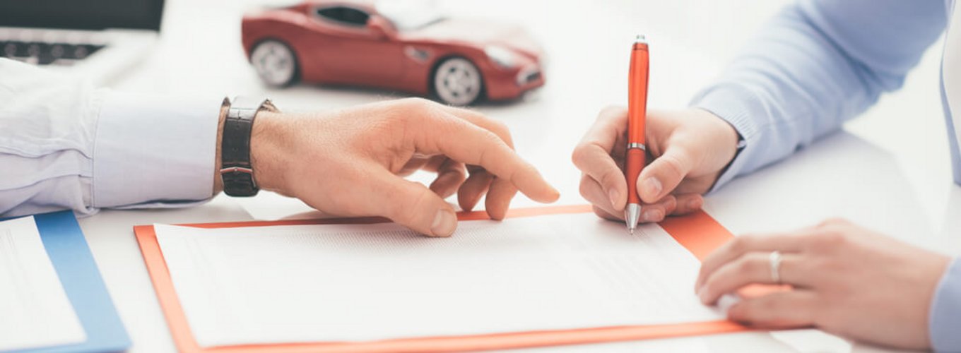 Podpisanie umowy - przerejestrowanie samochodu