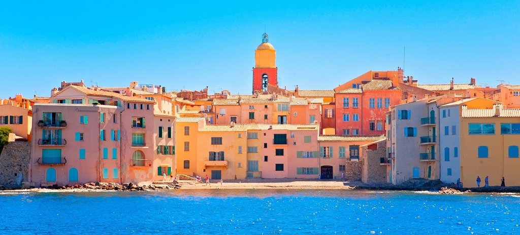 View of Saint-Tropez, French Riviera, France