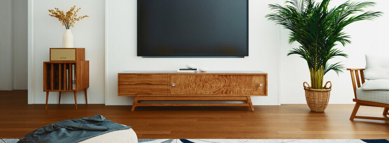 telewizor w salonie