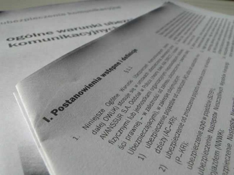 warunki umowy ubezpieczenia komunikacyjnego