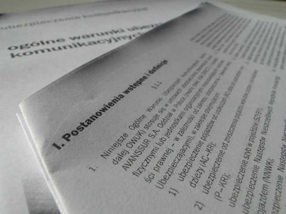 warunki umowy ubezpieczenia komunikacyjnego